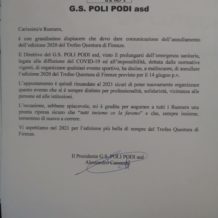 Trofeo Questura di Firenze ANNULLATO!!!